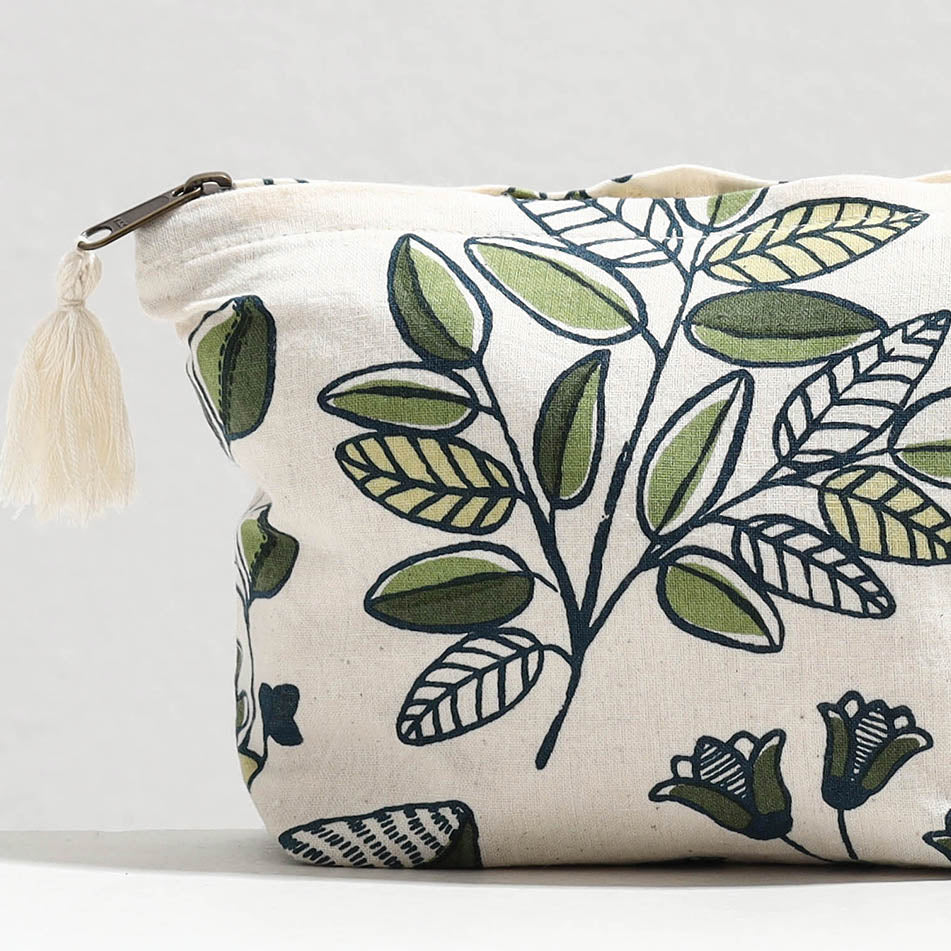 Cotton Cosmetic Pouch
