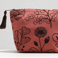 cotton cosmetic pouch 