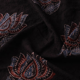Natural Dyed Ajrakh Hand Block Print Cotton Hakoba Fabric 48