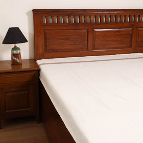 Handloom Cotton Single Bedsheet (90 x 60 in) 215