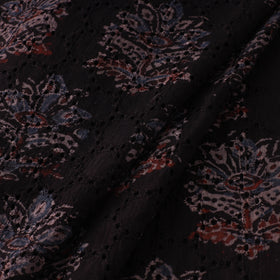Natural Dyed Ajrakh Hand Block Print Cotton Hakoba Fabric 49
