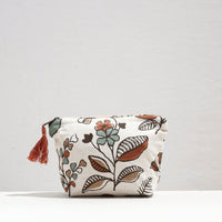 Cotton Cosmetic Pouch
