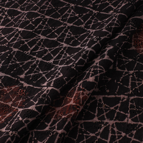 Natural Dyed Ajrakh Hand Block Print Cotton Hakoba Fabric 50