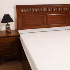Handloom Cotton Single Bedsheet (90 x 60 in) 216