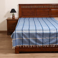 Handloom Cotton Single Bedsheet (90 x 60 in) 218