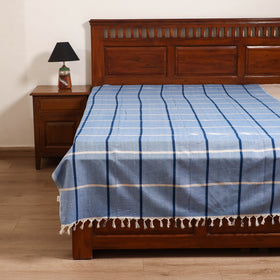 Handloom Cotton Single Bedsheet (90 x 60 in) 218