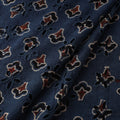 Natural Dyed Ajrakh Hand Block Print Cotton Hakoba Fabric 52