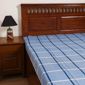 Handloom Cotton Single Bedsheet (90 x 60 in) 218