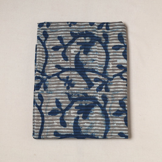 Grey - Bindaas Art Block Printed Cotton Precut Fabric