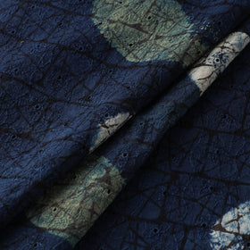 Natural Dyed Ajrakh Hand Block Print Cotton Hakoba Fabric 55