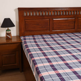 Handloom Cotton Single Bedsheet (90 x 60 in) 220