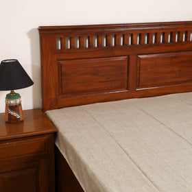 Handloom Cotton Single Bedsheet (90 x 60 in) 221