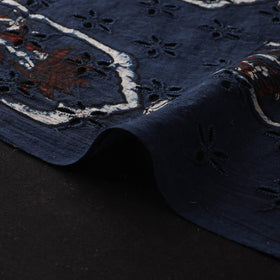 Natural Dyed Ajrakh Hand Block Print Cotton Hakoba Fabric 58