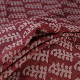 Bagh Hand Block Print Pure Handwoven Merino Wool Natural Dyed Fabric 14
