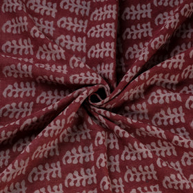 Bagh Hand Block Print Pure Handwoven Merino Wool Natural Dyed Fabric 14