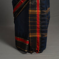 Blue - Kanchipuram Cotton Saree with Buti & Thread Border 36