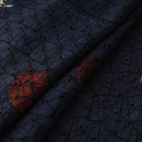 Natural Dyed Ajrakh Hand Block Print Cotton Hakoba Fabric 59