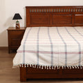 Handloom Cotton Single Bedsheet (90 x 60 in) 222