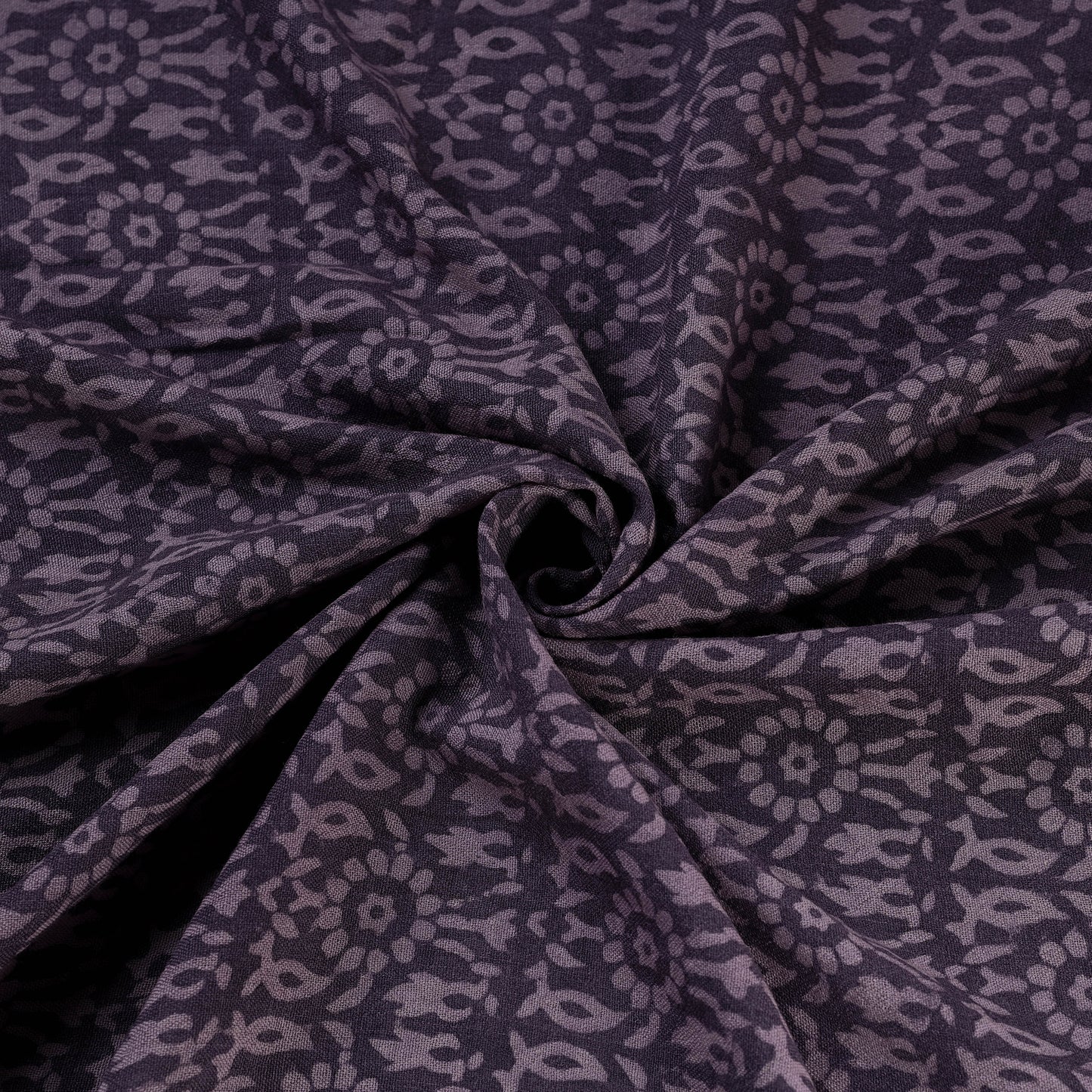 Bagh Hand Block Print Pure Handwoven Merino Wool Natural Dyed Fabric 08