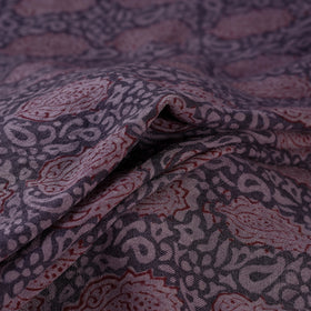 Bagh Hand Block Print Pure Handwoven Merino Wool Natural Dyed Fabric 11