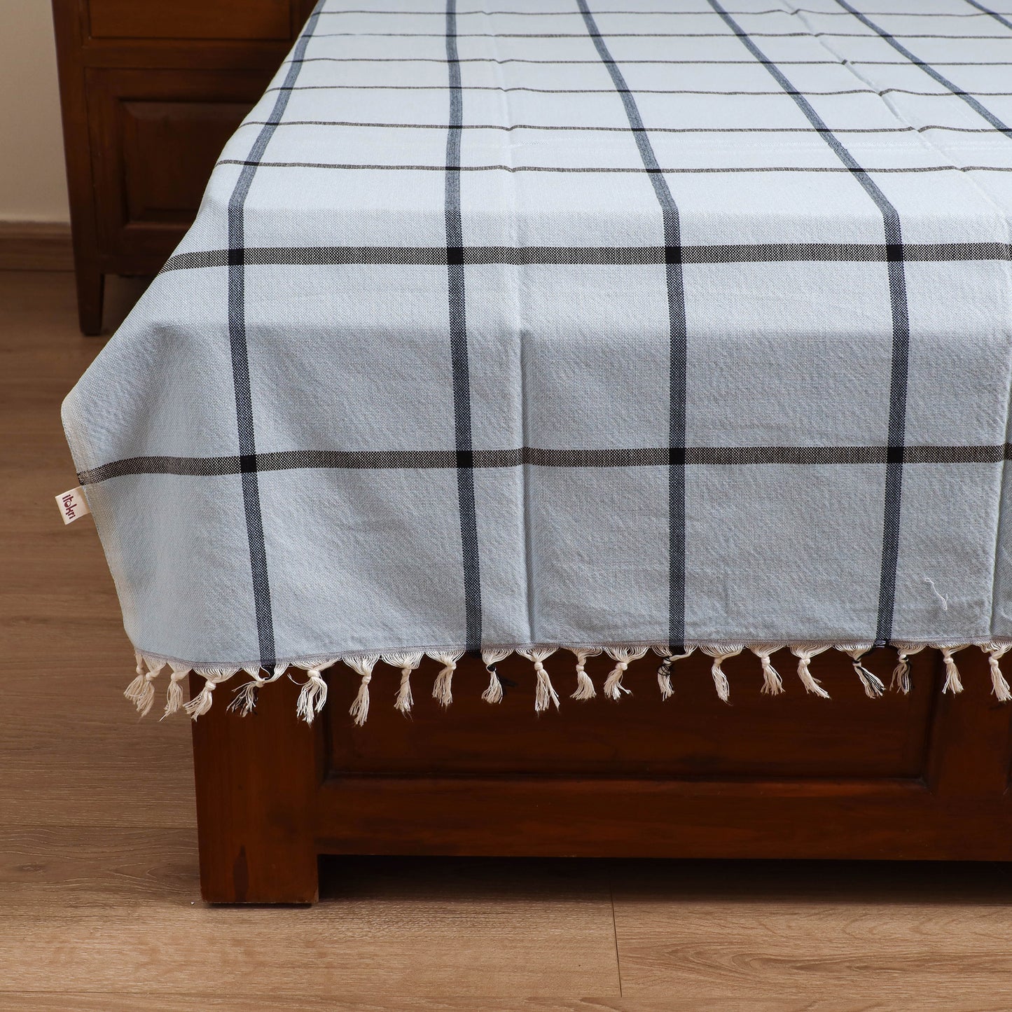 Handloom Cotton Single Bedsheet (90 x 60 in) 224