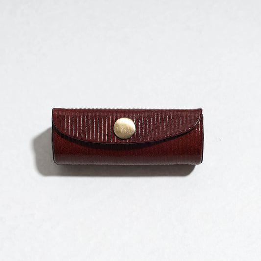 Handcrafted Leather Lipstick Case