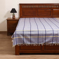 Handloom Cotton Single Bedsheet (90 x 60 in) 225