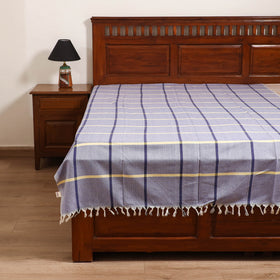 Handloom Cotton Single Bedsheet (90 x 60 in) 225