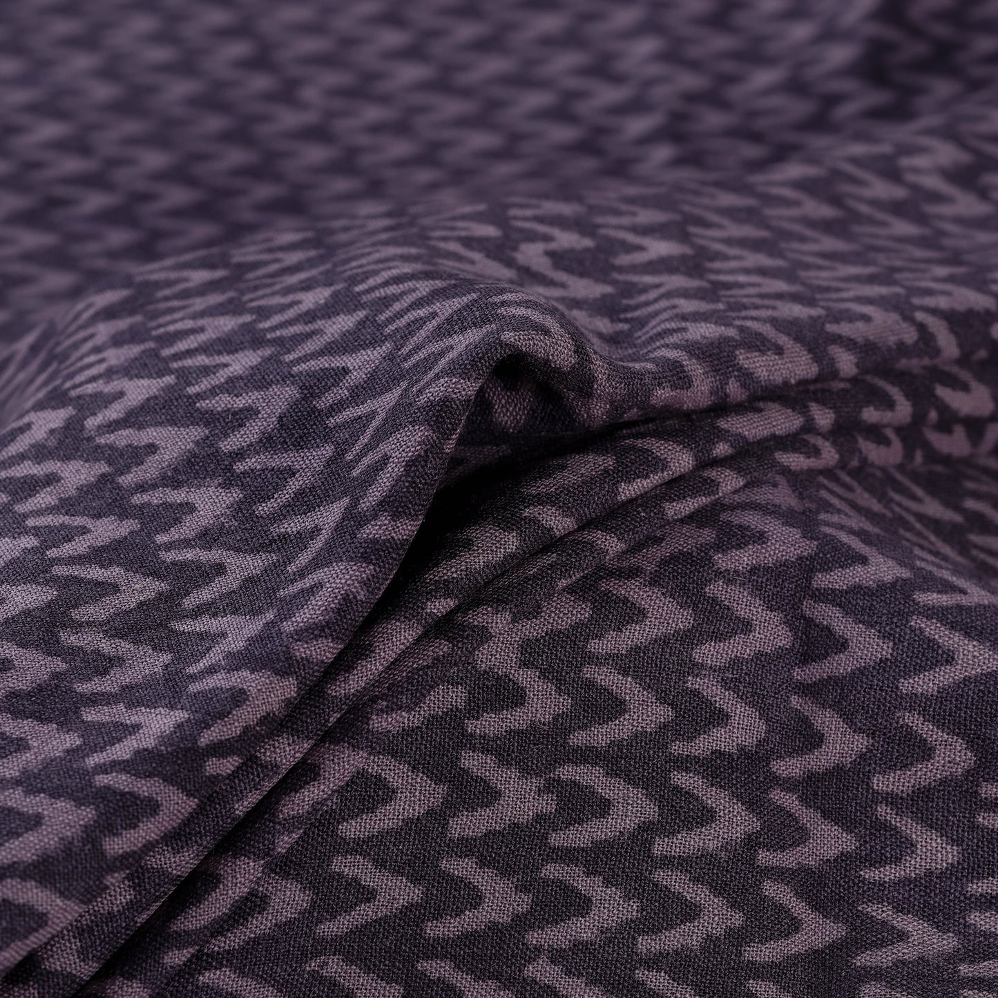 Bagh Hand Block Print Pure Handwoven Merino Wool Natural Dyed Fabric 10