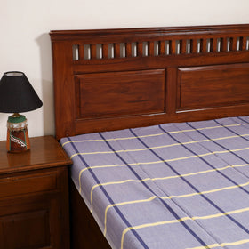 Handloom Cotton Single Bedsheet (90 x 60 in) 225