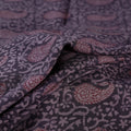 Bagh Hand Block Print Pure Handwoven Merino Wool Natural Dyed Fabric 09