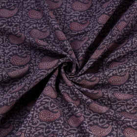 Bagh Hand Block Print Pure Handwoven Merino Wool Natural Dyed Fabric 09