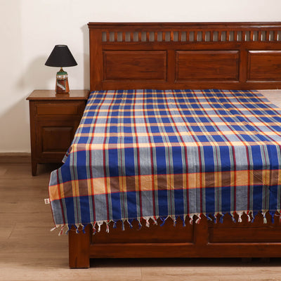 Handloom Cotton Single Bedsheet (90 x 60 in) 226