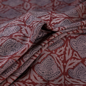 Bagh Hand Block Print Pure Handwoven Merino Wool Natural Dyed Fabric 12