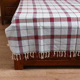 Handloom Cotton Single Bedsheet (90 x 60 in) 227