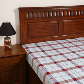 Handloom Cotton Single Bedsheet (90 x 60 in) 227