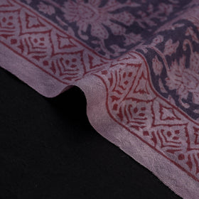 Bagh Hand Block Print Pure Handwoven Merino Wool Natural Dyed Fabric 13