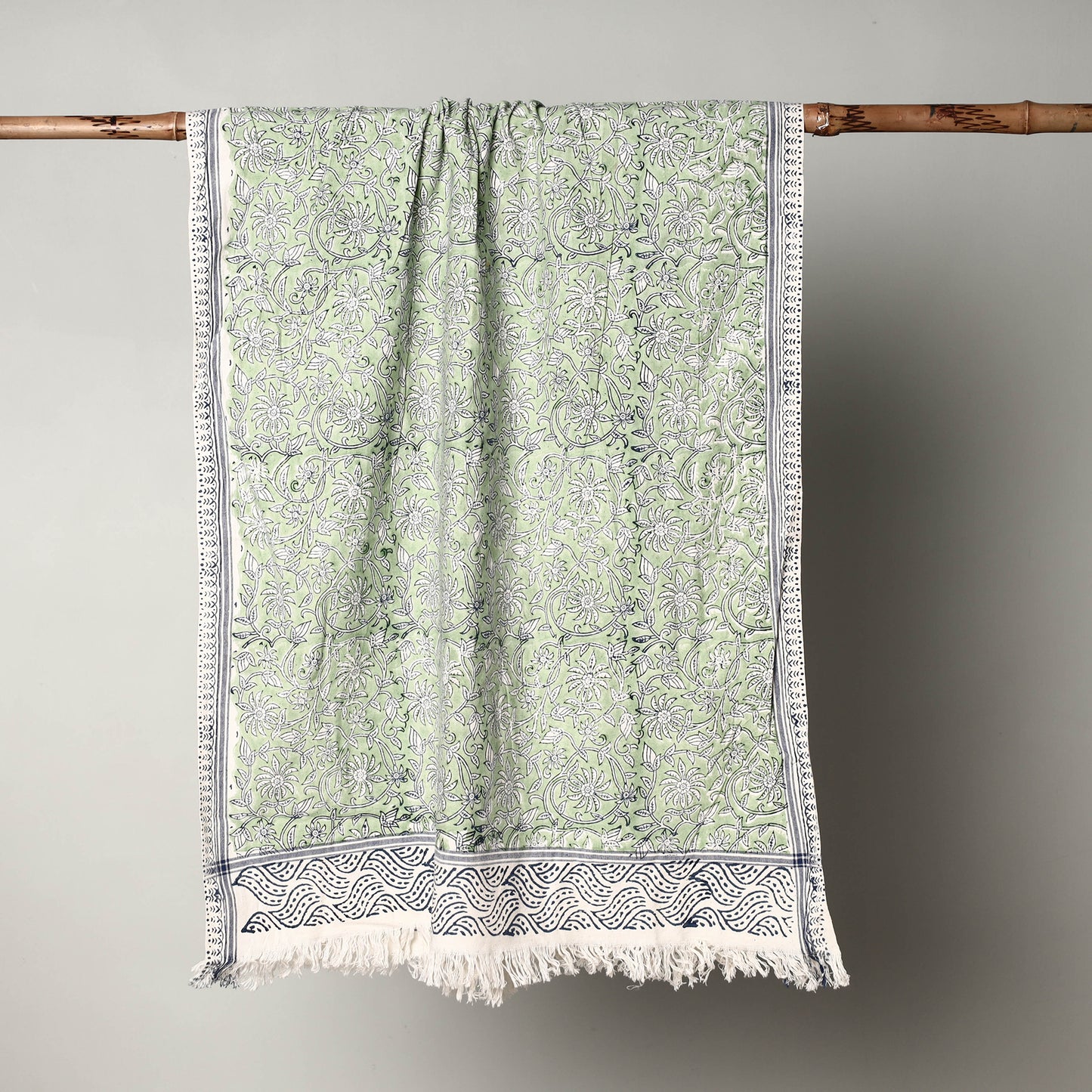 Block Printed Cotton Towel
