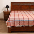 Handloom Cotton Single Bedsheet (90 x 60 in) 228