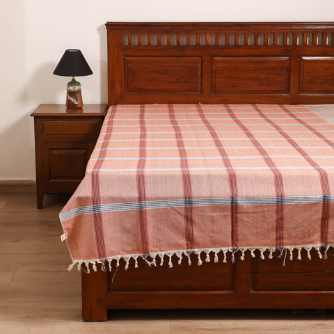 Handloom Cotton Single Bedsheet (90 x 60 in) 228