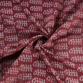 Bagh Hand Block Print Pure Handwoven Merino Wool Natural Dyed Fabric 05