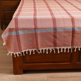 Handloom Cotton Single Bedsheet (90 x 60 in) 228