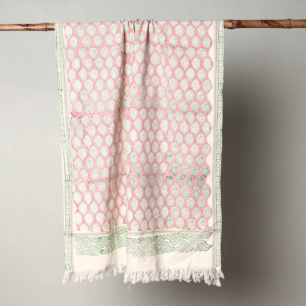 Block Printed Cotton Towel
