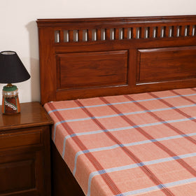 Handloom Cotton Single Bedsheet (90 x 60 in) 228