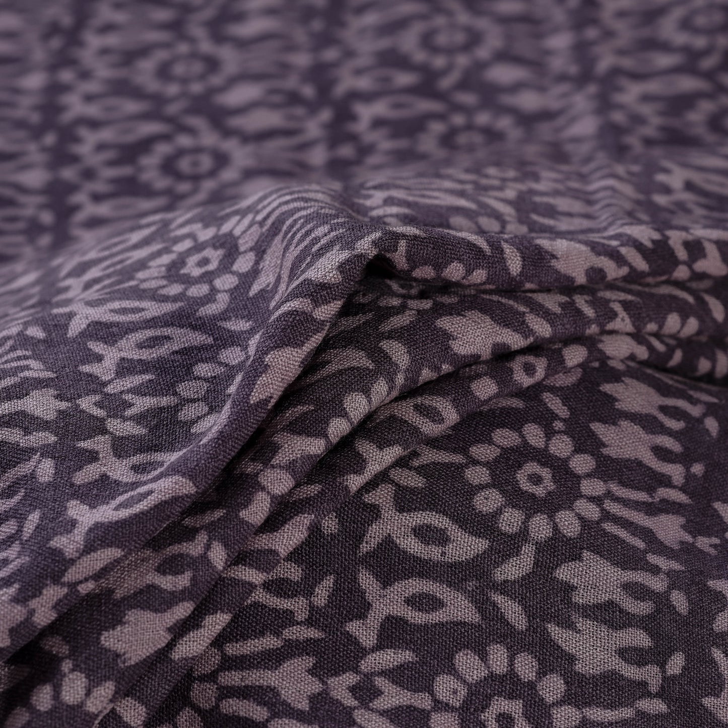 Bagh Hand Block Print Pure Handwoven Merino Wool Natural Dyed Fabric 15