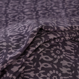 Bagh Hand Block Print Pure Handwoven Merino Wool Natural Dyed Fabric 15