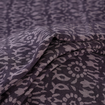 Bagh Hand Block Print Pure Handwoven Merino Wool Natural Dyed Fabric 15