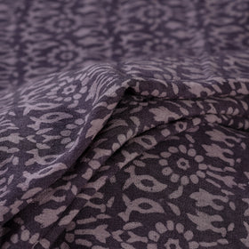 Bagh Hand Block Print Pure Handwoven Merino Wool Natural Dyed Fabric 15