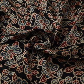 Multicolor - Ajrakh Hand Block Print Natural Dyed Modal Silk Fabric 60
