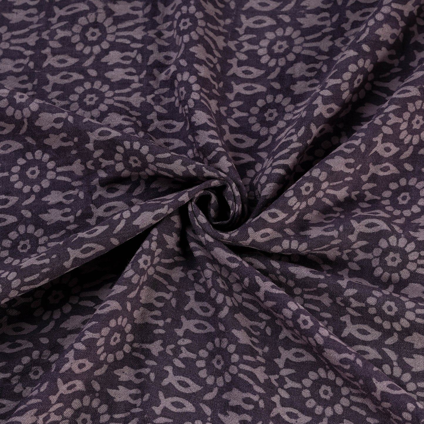 Bagh Hand Block Print Pure Handwoven Merino Wool Natural Dyed Fabric 15